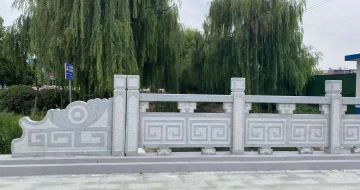 清远 芝麻灰桥栏杆、河道栏杆安装效果