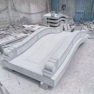 清远 芝麻灰花岗岩园林景观 小石桥