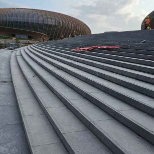 清远 弧形整石台阶铺装效果图