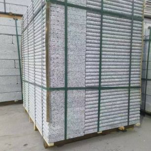 清远 芙蓉白3公分厚磨圆边、拉槽，楼梯踏步