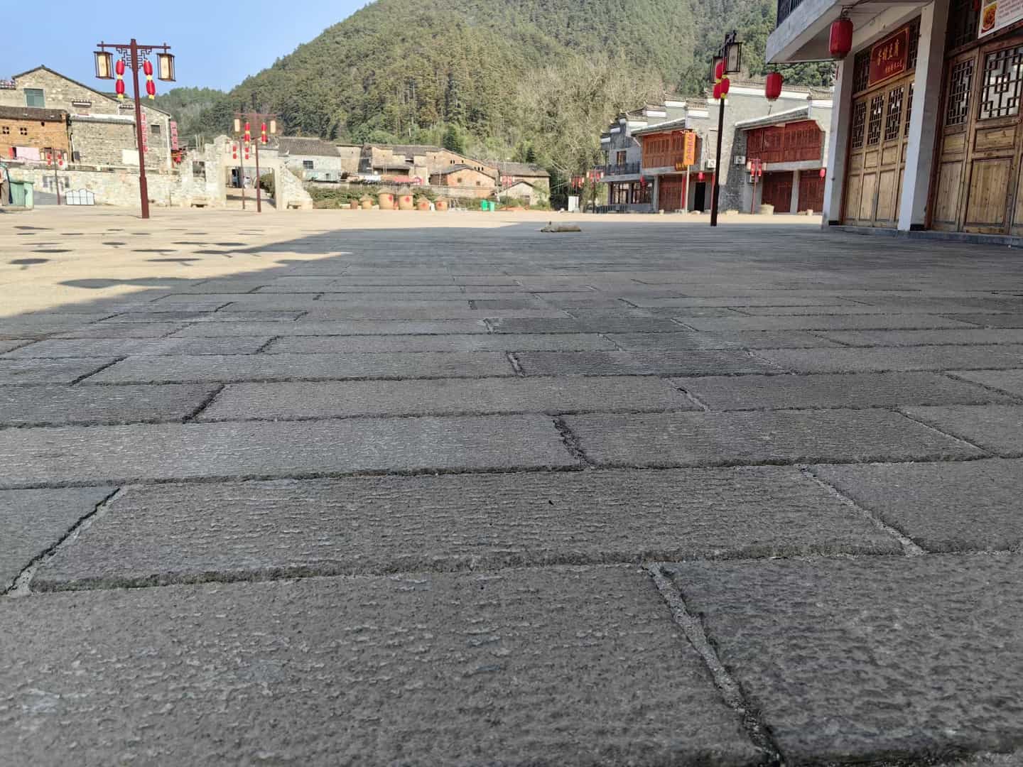 清远仿古石铺装效果