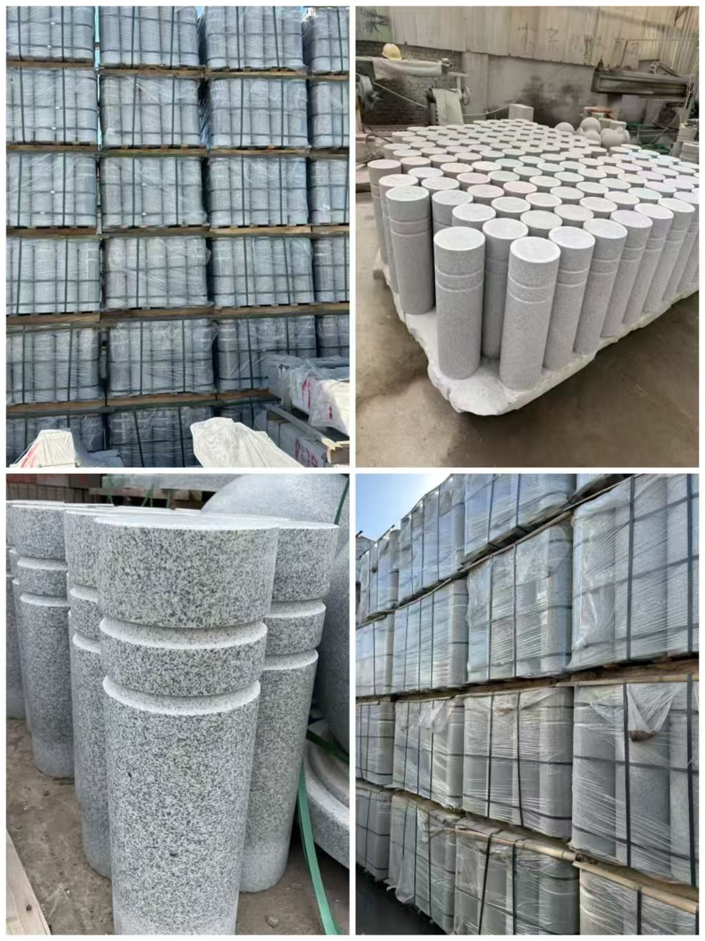 清远 芝麻白花岗岩挡车柱、隔离柱多少钱