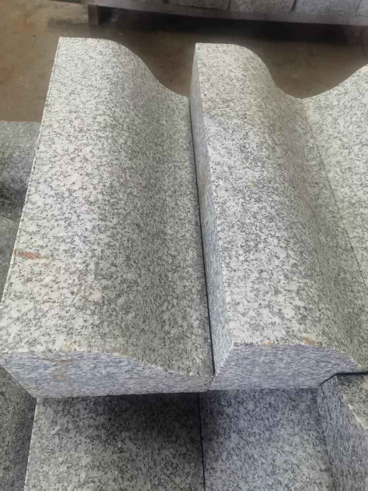 清远芙蓉白S型拉丝面路沿石