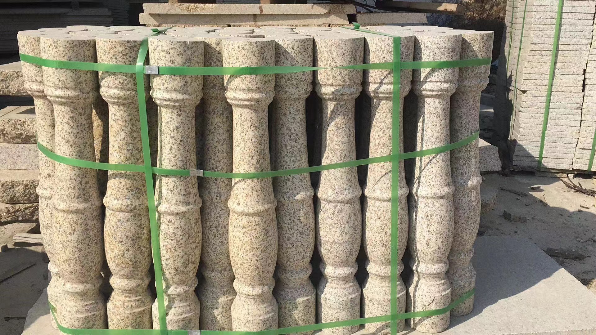 清远黄金麻石栏杆扶手